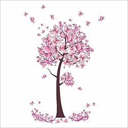 Avis Wewoo Sticker mural 2 PCS Arbre Fleur Floral Papillons Stickers Muraux Salon Chambre TV Canapé Fond Décor Murale