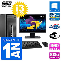 PC Tour HP ProDesk 400 G1 Ecran 27" i3-4130 RAM 8Go SSD 960Go Windows 10 Wifi · Occasion 