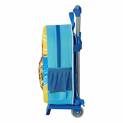 Acheter Cartable 3D avec roulettes SuperThings Bleu clair