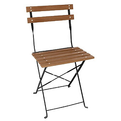 Chaises Bistro Imitation Bois - Lot de 2 - Bolero 