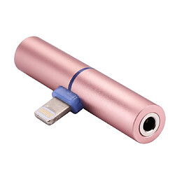 Avis Wewoo Adaptateur or rose pour iPhone 7 & 7 Plus & 6s & 6s Plus & 6 & 6 Plus & SE & 5S & 5, iPad, iPod Lightning Mâle à Jack 3,5 mm Femelle Écouteur Audio