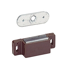 Fp Aimant de maintien porte M 71 GP/M 92 GP STA marron 50N Contreplaque rigideHETTICH 