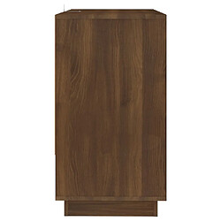 Avis vidaXL Buffet Chêne marron 70x41x75 cm Bois d'ingénierie