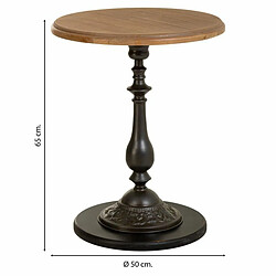 Avis Table Basse Alexandra House Living Noir Métal Bois d'épicéa Bois MDF 50 x 65 x 50 cm