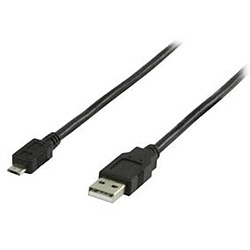 VALUELINE Cordon USB A/microB M/M 1m