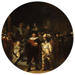 WallArt Papier peint cercle The Night Watch 190 cm