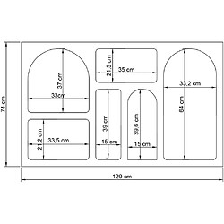 Avis Hanah Home Etagère avec niches Liva anthracite.