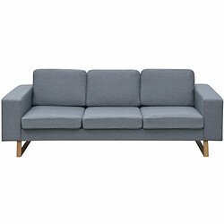 Maison Chic Canapé avec 3 places,Canapé Relax,Sofa de Salon,Banquette Tissu Gris clair -GKD417150