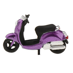 Acheter Modèle 1:64 Mini Modèle De Scénario De Disposition De Scooter En Plastique Pour Matchbox Violet