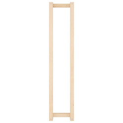 Maison Chic Porte-serviette mural,Étagère pour serviettes,Barre porte-serviett pour salle de bain 23x18x110 cm Bois de pin massif -GKD13058 pas cher