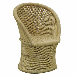 Aubry Gaspard Fauteuil rond en roseau naturel. Fauteuil rond en roseau naturel