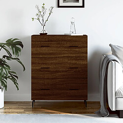 vidaXL Buffet chêne marron 69,5x34x90 cm bois d'ingénierie 