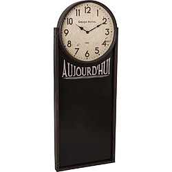 Antic Line Creations Pendule avec tableau noir 40.5 x 105.5 cm.