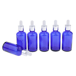 12pcs Bouteilles Vides Compte-gouttes Flacons Pour Huiles Essentielles - Bleu