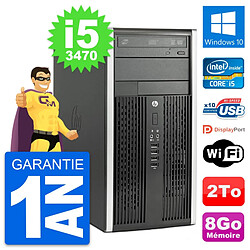 PC Tour HP Compaq Pro 6300 CMT Intel i5-3470 RAM 8Go Disque 2To Windows 10 Wifi · Occasion 