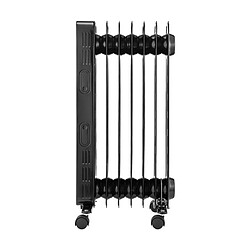 Avis Radiateur electrique bain dhuile 1500W OCEANIC - 3 puissances - Thermostat electronique - Telecommande - Mobile - Noir