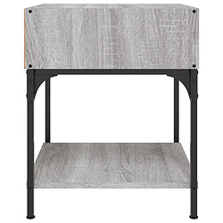 Acheter vidaXL Table de chevet sonoma gris 40x41x50 cm bois d'ingénierie