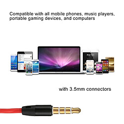 Avis Wewoo Écouteurs rouge pour iPhone, Samsung, HTC, Sony et autres smartphones Dual Driver intra-auriculaires filaire 3,5 mm stéréo avec micro,