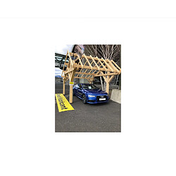 Avis Carport double pente asymétrique 3.90 x 5.05 m avec préparation pour couverture standard - le3950st - HABRITA