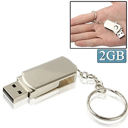 Wewoo Clé USB Mini disque flash USB 2.0 série métallique avec porte-clés 2 Go