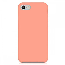 LaCoqueFrançaise Coque iPhone 7/8/ iPhone SE 2020 Silicone Liquide toucher doux, Anti Chocs Corail 