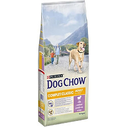 DOG CHOW Croquettes complet et classic avec de l'agneau - Pour chien - 14 kg 