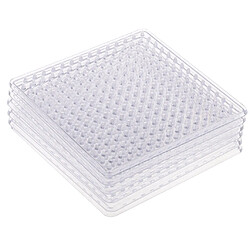 6pcs clear Perler Pergboard correspond à 5mm perle pour bricolage enfants artisanat carré DIY Kid Craft