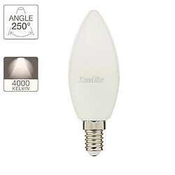 XanLite Ampoule LED flamme, culot E14, 6W cons. (40W eq.), lumière blanche neutre