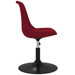 Acheter vidaXL Chaises à manger pivotantes lot de 4 Rouge bordeaux Velours