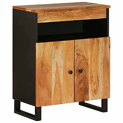 Maison Chic Buffet commode,console avec 2 portes pour rangement 60x33x75 cm bois massif d'acacia -MN40927