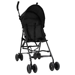 vidaXL Poussette bébé Anthracite et noir Acier 