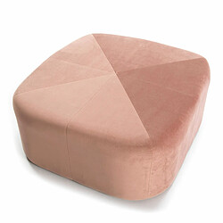 Pouf Thai Natura Rose Velours 80 x 36 x 80 cm