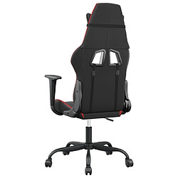 Maison Chic Chaise Gaming | Chaise de jeu de massage Ergonomique | Chaises de Bureau Noir et rouge Similicuir -GKD31018 pas cher