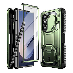 I-Blason Coque Carbone pour Samsung Z Fold 6 Protection Intégrale Antichoc Vert Foncé 