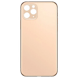 Wewoo Coque arrière en verre pour iPhone 11 Pro Max or