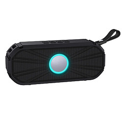 Yonis Enceinte Bluetooth Portable Puissante 10W Autonomie 3-4H Connectivité 10Me Enceinte Bluetooth Portable 10W Puissante Autonomie 4h Radio FM TWS USB TF Aux Noir YONIS