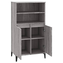 Acheter Maison Chic Buffet,Meuble de Rangement,commode pour salon,Cuisine Sonoma gris 60x36x110 cm Bois d'ingénierie -MN13036