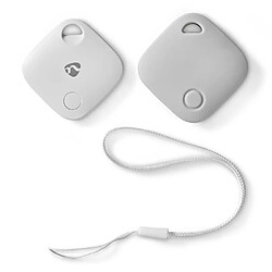 NEDIS Tracker Bluetooth GPS Type AirTags Pack de 1 Dispositif de Recherche de Clé, Téléphone Portable, Alarme Porte-Clés Anti-Perte Blueto