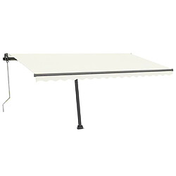 Maison Chic Auvent automatique | Store banne extérieur | Marquise sur pied 400x350 cm Crème -MN66712