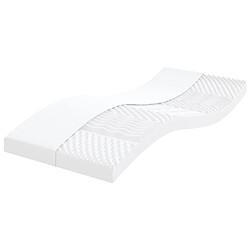 Maison Chic Matelas en mousse, Matelas doux blanc 80x200 cm 7 zones dureté 20 ILD -GKD96401