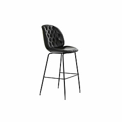 Tabouret DKD Home Decor 50 x 53 x 114 cm Noir Métal Gris foncé polypropylène 