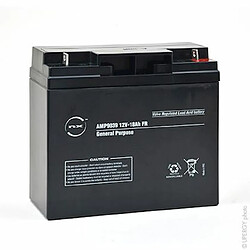 batterie au plomb - agm nx 18-12 general purpose fr - 12 volts - 18ah - m6-m - enix energies amp9039