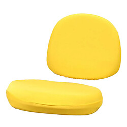 Acheter La chaise d'ordinateur d'ordinateur de bureau de couverture de chaise pivotante molle extensible couvre jaune