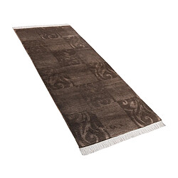 Vidal Tapis de couloir en laine 198x79 brun Darya