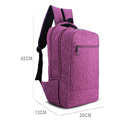 Avis Wewoo Sacoche pour ordinateur portable Violet MacBook 15,6 pouces et moins, Samsung, Lenovo, Sony, DELL Alienware, CHUWI, ASUS, HP Sac à dos, taille: 43x28x12cm, à bandoulière à universel multifonctions