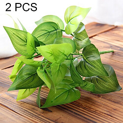 Wewoo Fleurs Artificielles pour les en plastique magasin de la maison Fournitures décoration poulet coeur feuille 2 PCS Plantes 