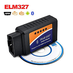 Alpexe ELM327 OBD2 v1.5 Interface Bluetooth OBDII OBD-2 Auto adaptateur Scanner diagnostic outil