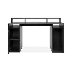 Acheter Mes Bureau gamer 1 porte et 1 niche 140x70x85 cm décor noir