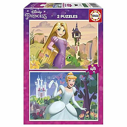 Educa Borras 2 puzzles de 48 pieces Disney Princesses 