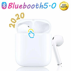 Chrono True Casque sans Fil, écouteurs Bluetooth 24h de Lecture stéréo 3D HD Écouteurs sans Fil avec Mic, Binaural Couplage Automatique d'appel, écouteurs sans Fil avec étui de Chargement Portable